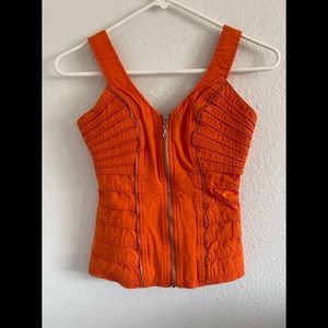 marineblu zipper tank top